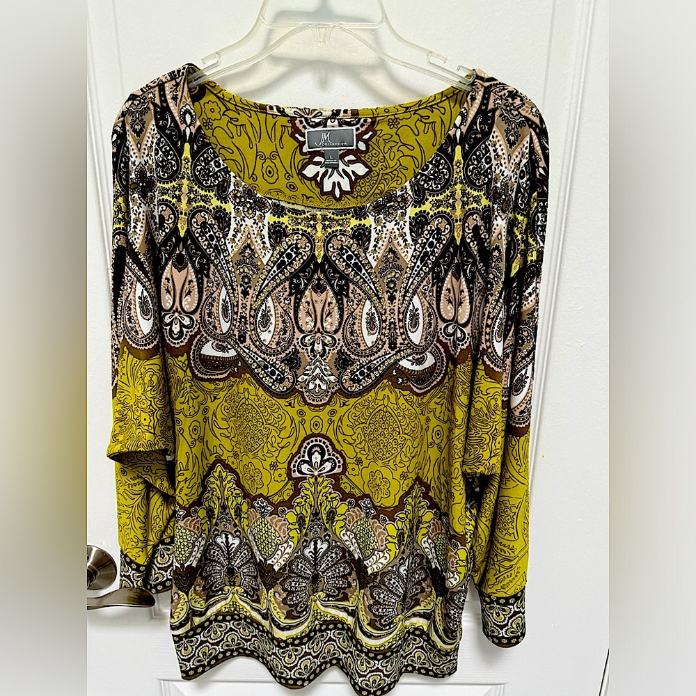 JM Collection Top, Size Large